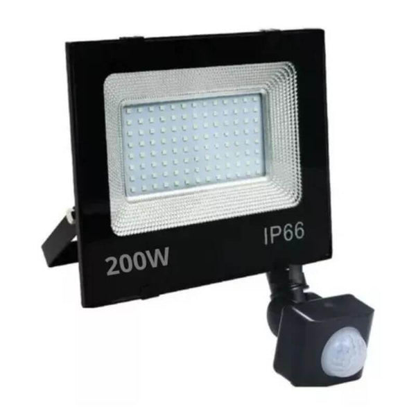 Refletor LED SMD 200w Branco-frio C/ Sensor de Presença - Conecta LED