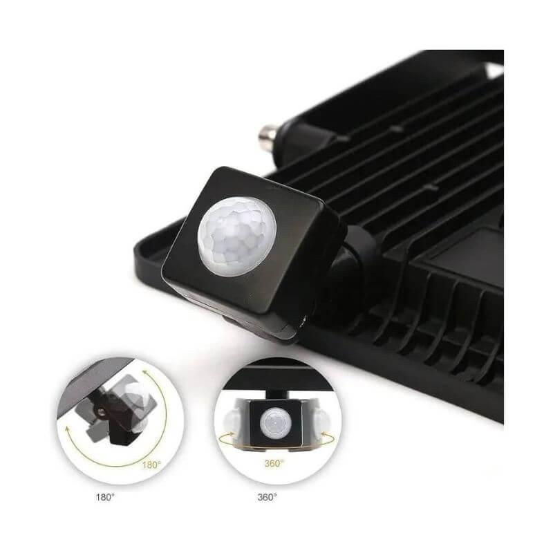 Refletor LED SMD 300w Branco-frio C/ Sensor de Presença - Conecta LED